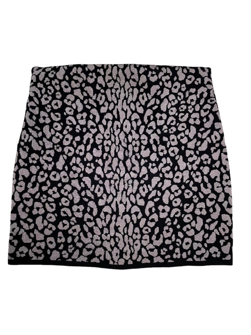 Aritzia Sunday Best Volpe Leopard Knit Mini Skirt (L)